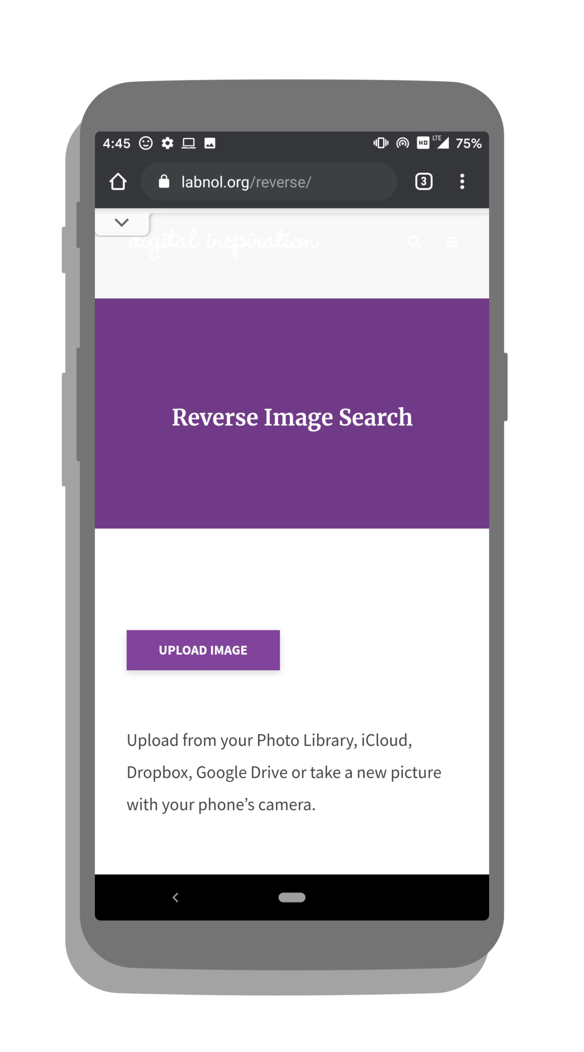 yandex reverse image search not working